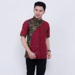 Konveksi BAJU SERAGAM KANTOR/KERJA•SERAGAM HOTEL•SERAGAM PABRIK•SERAGAM BATIK - cowo merah, M