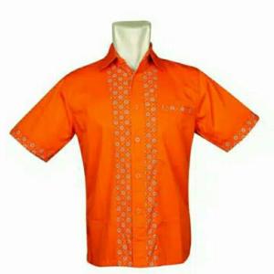 Konveksi Seragam Karyawan Kemeja Motif Batik Baju Kemeja Pria Seragam Bank