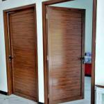 pintu swing Dan jendela swing, motif urat kayu