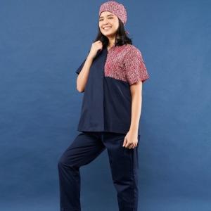 Konveksi (SA)Scrub Baju Dokter - Kimono batik