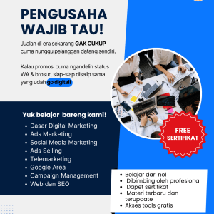 Aulia Persada, Kursus Marketing Digital