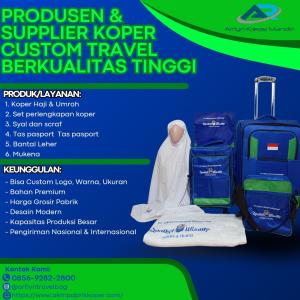 BERKUALITAS! TELP. 0856-9282-2800, Jual Koper Umroh Custom Logo Travel Tasikmalaya, AKM
