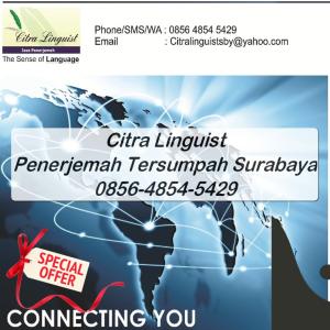 TERSERTIFIKASI! 0856-4854-5429, Sworn Translator Surabaya