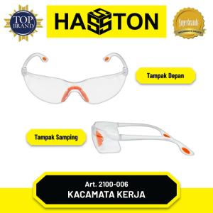 Hasston Kaca Mata Kerja Bening / Safety Glasses (2120-100) - Type E