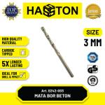 Hasston 6mm Mata Bor Beton Pendek Tembus Plat (0242-006) - 3x60mm (Bulat)