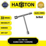 Hasston Kunci Sok T Chrome 8x12x10 mm / Socket Wrench-T (1780-125) - 9 x 10 x 8 mm