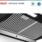 Bosch DWBA68J60I Wall-mounted Cooker Hood, 60 cm, Flat black Series 4