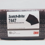 Scotch Brite 3M 7447 Amplas Merah Maroon General Purpose Hand Pad - 6 in x 9 in