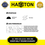 HasstonKikir Half Round, Bastard (Setengah Bulat, Kasar) Blister (1630)