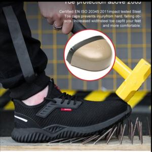 SEPATU SAFETY SPORT MURAH BERKUALITAS SNEAKERS - 44