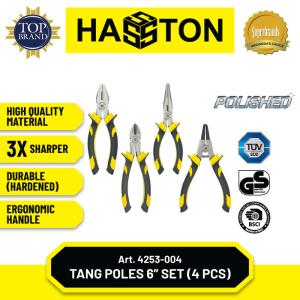 Hasston Tang Set 4Pcs Poles 6'' / Tang Mini Kombinasi (4253-004) - Poles