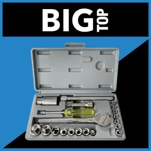 BIG TOP Kunci Sok Set 21pcs Segi 6 / Kunci Shock Dr. 1/2'' (1740-021)