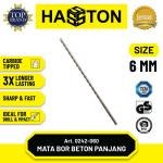 Hasston 10mm Mata Bor Beton Panjang / Masonry Drill Bits (0242-100) - 6 mm x 12 inch