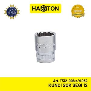 HASSTON Kunci Sok Chrome Segi 12 - Mata Sok 1/2'' (Art 1732) - K.Sok 12mm