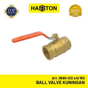 Hasston Ball Valve Kuningan/Katup Bola Kuningan / Stop Kran Air (0690) - B.VALVE 1/2''
