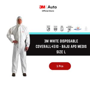 3M 4510 Coverall Disposable Protective Hazmat - Baju Apd Medis - L