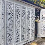 Custom Pintu Pagar Cutting Besi Hollow Galvanis Klaten