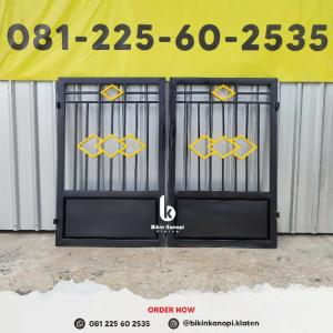 Jasa Pembuatan Pintu Pagar dan Gerbang Besi Hollow Galvanis Minimalis di Klaten