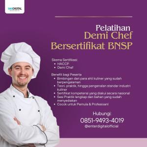 KOMPETEN! TELP. 0851-9493-4019, Sertifikasi Kompetensi Chef Kabupaten Gianyar