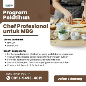 BERSERTIFIKAT! TELP. 0851-9493-4019, Harga Sertifikasi Chef Salatiga