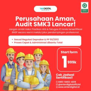 KREDIBEL! WA : 0851-94930-4019 Sertifikasi Ahli K3 Konstruksi Bnsp PIK 2