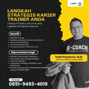 AKREDITASI! TELP. 0851-9493-4019, Sertifikasi TOT BNSP Level 4 Surakarta