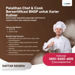 AHLI! WA: 0851-9493-4019, Sertifikasi Kompetensi Chef Kediri