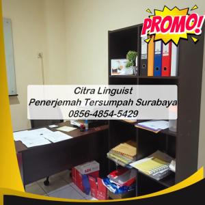 REKOMENDASI! 0856-4854-5429, Penerjemah Bahasa Inggris Tersumpah Surabaya