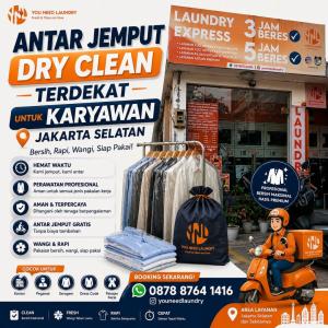 Cepat Selesai | WA 0878 8764 1416 | antar jemput Dry Clean terdekat untuk Karyawan Jakarta Selatan